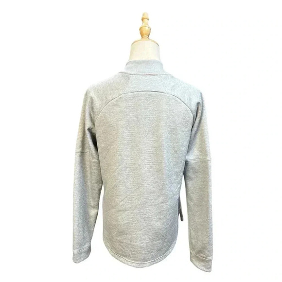 Adidas Gray Team Issue Fleece Bomber Jacket Size M - Picture 4 of 7
